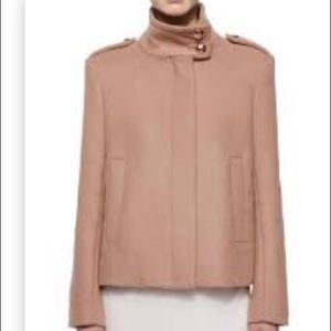 See by Chloe Short Wool Coat Rose Gold detail 36